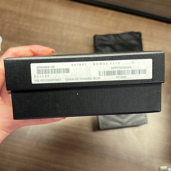 ✨SAINT LAURENT✨ Grey Monogramme Card Holder - Picture 9 of 13